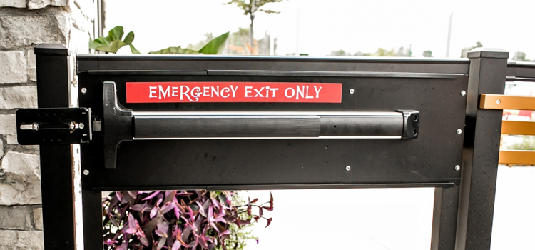 emergency push bar installation in Kerman